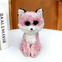 Peluche Renard Scintillant à Motif Tacheté Pastel, en Velours Doux, Cadeau d'Anniversaire pour Enfants, Adorable Petit Animal