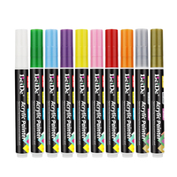 Stylos marqueurs de peinture de haute qualité peintre acrylique pour peinture rupestre, tasse, céramique, verre, bois, peinture sur tissu, toile, métal