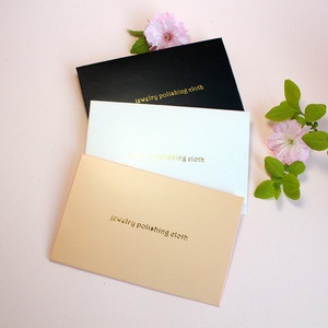 Wholesale Custom Brand Microfiber Suede Gold Silver <b>Jewelry</b> Cleaning <b>Polishing</b> <b>Cloth</b> Logo Custom Paper Envelope Packed China - Product Image 2