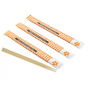 Palillos Desechables de Bambú Natural Envueltos Individualmente para Producción en Masa - Product Image 1