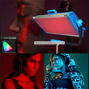 Yidoblo - Kit de Iluminación para Estudio Fotográfico de 300w/30000lm, Panel de Luz LED RGB de 2800-<span class=keywords><strong>9990k</strong></span>, Luz LED para Cámara y Fotografía AI-3000C - Product Image 4