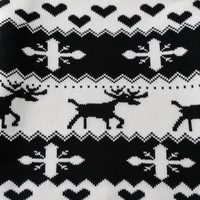 Pull en tricot pour enfants avec logo personnalisé, motif intarsia, manches longues, col rond, graphique noir, automne-hiver, mélange de viscose, usine OEM & ODM