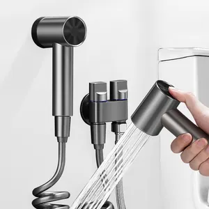 New Minimalist Toilet Portable Bidet Flushing Shattaf Spray Gun Toilet Magnetic Booster Faucet Bidet Sprayer
