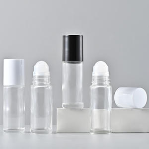 Flacon à bille en verre transparent de 30 ml pour <span class=keywords><strong>huile</strong></span> essentielle de parfum avec bouchon en plastique et bille en verre - Product Image 1