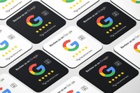 213 215 216 Cartes de visite pour Google Rivew, puce ISO 14443a, support NFC 13,56 MHz, NFC Google