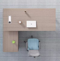 Table de travail de cabine de patron en bois moderne pour bureau à domicile directeur bureau directeur type L