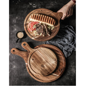 Solid Wood Steak <b>Plate</b> Rectangle Minimalist Style For Breakfast Hotel Food Serving Board - Product Image 3