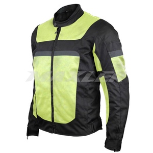 Men's Summer Stand Protective <b>Racing</b> <b>Jacket</b> Breathable Reflective Mesh Motorbike Clothing Zipper Front Rabbit for Motorcycles - Product Image 1