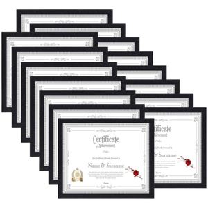 Cadre de diplôme professionnel en acajou 8,5x11, porte-certificat en bois grainé résistant à l'humidité pour mur de bureau ou galerie - Product Image 1