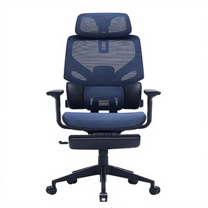 Silla de Oficina Ejecutiva Moderna de Lujo <span class=keywords><strong>JR</strong></span> RACING con Malla, Altura Ajustable y Reposapiés - Product Image 2
