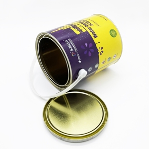 Cubo Metálico de 1 Galón (4L) para Envasado de Pintura Química, con Asa de Plástico y Logotipo Personalizado - Product Image 2
