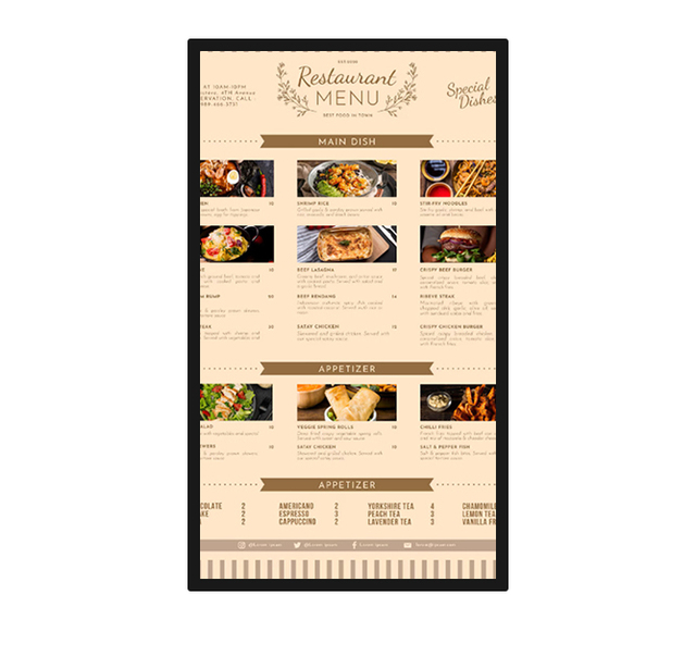 VETO Indoor LCD Wall Mounted Digital Signage 43 49 55 65 Inch Touchscreen Advertising Displays Android Commercial Ad Player