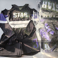 Costumes de Noël OEM/ODM, uniformes de cheerleading pour la scène, justaucorps de gymnastique en polyester et élasthanne légers, personnalisables