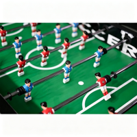 Table de baby-foot commerciale à monnayeur, machine de jeu d'arcade, football de table 2 joueurs avec éclairage LED pour pub, bar, parc d'attractions en intérieur