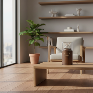 Luxury Electric Aromatherapy Wood Glass Material Diffuser Colorful Lights Waterless <strong>Scent</strong> Diffuser For Home Use Desktop - Product Image 6