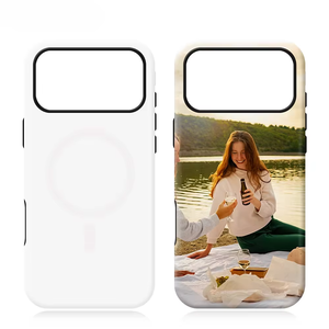 Custodia per telefono personalizzabile fai-da-te per sublimazione, magnetica, <span class=keywords><strong>con</strong></span> ricarica wireless, cerniera in lega di zinco, cavalletto e protezione antiurto - Product Image 3