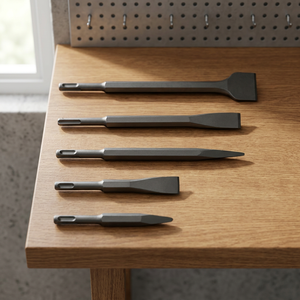 Burin à froid SDS Plus pour maçonnerie, burin plat et pointu, embout de perceuse à percussion 10 mm pour béton, pierre naturelle et revêtements de sol - Product Image 3