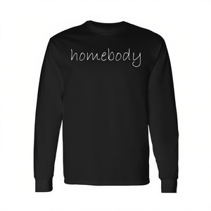 Camiseta de manga larga Homebody para introvertidos que aman el hogar y la familia - Product Image 2