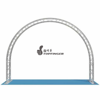 Structure de scène en treillis métallique pliable 7*6*7m pour éclairage, affichage, enceintes et sonorisation DJ, en aluminium noir