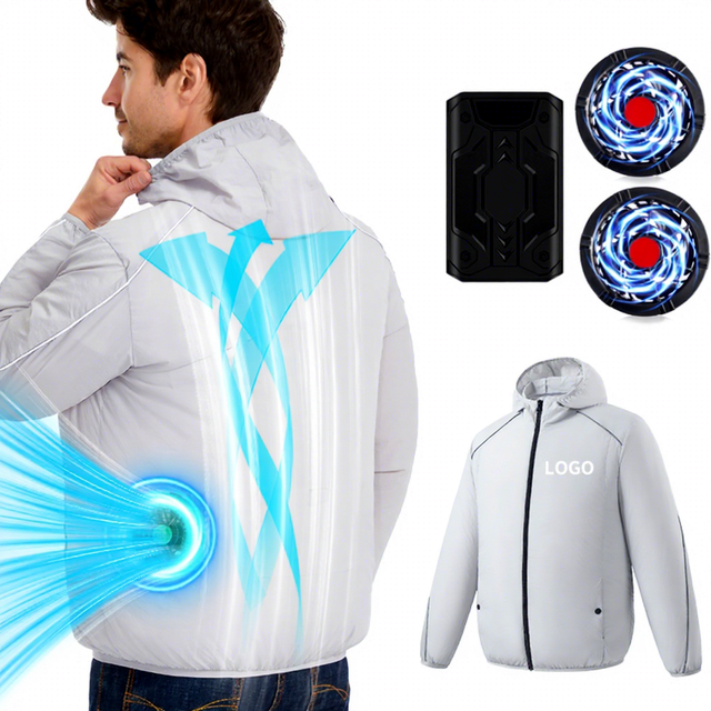 Air Conditioned Workwear Clothing with Fan 12V 20000mAh Battery for Hot Weather Cooling Fan Jacket