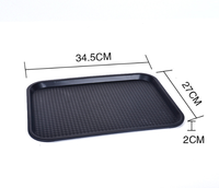 Plateau de service carré antidérapant et durable pour cuisine, service de table, restauration rapide et barware - Offre Spéciale