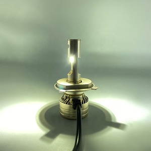 หลอดไฟหน้า LED ADT Golden Aluminum P1A 8000LM 6500K Xenon White สำหรับไฟสูงและไฟต่ำ H4 9003 HB2 - Product Image 2