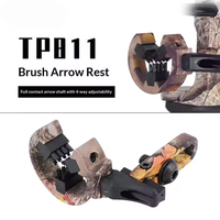 JIZHAN Factory Direct High Precision Aluminum Compound Bow Brush Arrow Rest 4-Way Adjustable Camo Archery Equipment Support