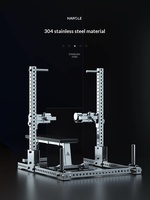 Support d'entraînement réglable en acier inoxydable 304 pour haltères, banc de musculation, rack auxiliaire pour l'entraînement de force, modèle commercial pour la musculation pectorale