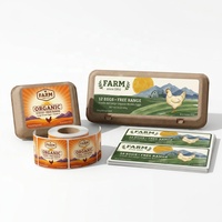 Étiquettes adhésives personnalisées pour cartons d'œufs pour les fermes et les producteurs d'œufs, autocollants pour cartons d'œufs frais de la ferme, étiquettes d'emballage d'œufs pour l'agriculture