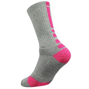 Chaussettes de sport personnalisées respirantes, antidérapantes, à séchage rapide, absorbant la transpiration, en spandex tricoté, imprimées en sérigraphie, unies, avec revers, pour l'été - Product Image 3
