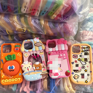 Unit price 0.49 <b>cheap</b> silicone Cases for iPhone Wholesale iphone pouch card holder camera protector Leather phonecase 17 Pro Max - Product Image 4