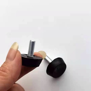 Adjustable Durable Black Plastic Furniture <b>Pads</b> for Cabinets with Square Tube and Rubber PE PVC Material Modern Simple Design - Product Image 1