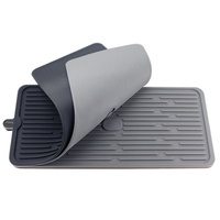 Petit tapis de séchage en silicone antidérapant de haute qualité résistant à la chaleur pour le comptoir de cuisine
