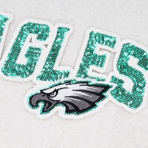 Custom Cowboys Chiefs Game Day Eagles Chenille Parches Iron-On Ropa Lentejuelas Bordado Parches Iron On Detroit Lions Patch - Product Image 4