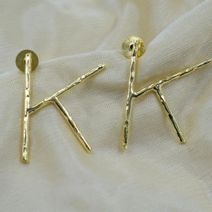 Vente de bijoux plaqués or de haute qualité "H" lettre pour femmes et filles - Product Image 1