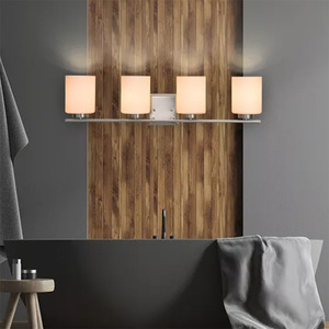 Luce di vanità calda del bagno del cromo di vetro bianco <span class=keywords><strong>3</strong></span>-Light della fabbrica - Product Image 5