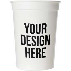 Vasos de Plástico para Estadios de 12 oz, Lisos y Sencillos, con Logotipo Impreso Personalizado al por Mayor, para Fiestas con Poca Cantidad de Artículos - Product Image 1