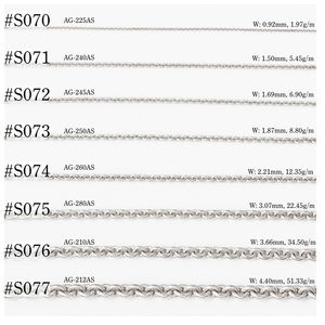 Collar de cadena de moda hecho a máquina de joyería a granel de giro martillado para mujer al por mayor - Product Image 1