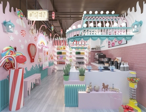 Ngọt Ngào cửa hàng đồ nội thất bán lẻ bánh quầy bar Kệ <span class=keywords><strong>Lollipop</strong></span> hiển thị Boutique món tráng miệng cửa hàng trang trí kẹo cửa hàng kệ - Product Image 5