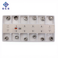 Fournitures médicales, marque SCS, appareils orthodontiques en acier inoxydable, couronne moléaire dentaire, classe I CN/GUA avec 1 an de garantie