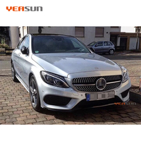 Calandre avant haute qualité W205 style diamant pour Mercedes Benz W205 classe C 2015 2016 2017 2018