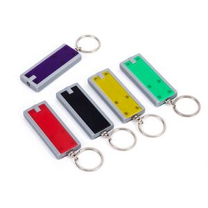 Porte-clés LED promotionnels, mini lampe torche, porte-clés en plastique ABS personnalisés, utilisation en voyage, cadeaux publicitaires - Product Image 2