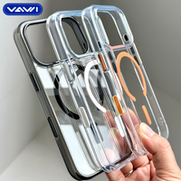 Coque de protection antichoc VAWI B375 avec cadre d'objectif magnétique pour iPhone 17 Pro Max Air Fundas De Celulares