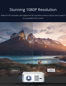 โปรเจคเตอร์โฮมเธียเตอร์ Android 10.0 | ถอดรหัส1080P + 4K | WiFi แบบดูอัลแบนด์สำหรับคืนชมภาพยนตร์ - Product Image 1