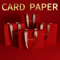 Sac en papier de luxe artisanal haut de gamme avec logo personnalisé, estampage à chaud, poignée en ruban, réutilisable pour les boutiques de créations artisanales