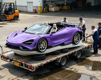 Supercar aquatique professionnelle de luxe en fibre de verre avec moteur hors-bord, vitesse maximale 50 km/h, pour la course sur lac et océan