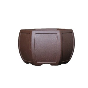 Maceta Hexagonal de Arcilla Morada con Forma de Ventana, Estilo Kui, Hecha a Mano, Diseño Clásico Chino, Pequeña Maceta para Calamus - Product Image 5