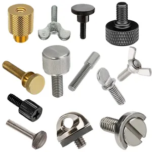 M6 M10 30 32Mm Thumbscrew krom kamera bronz özel dekoratif tırtıllı başparmak vida