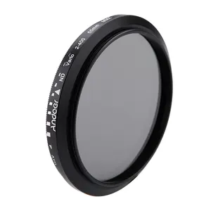 ND2-400 Neutral Density Fader Variable ND filter Adjustable 49/52/55/58/62/67/72/77/82mm for Canon Nikon for Sony Pentex Camera