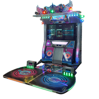 Machine de jeu de danse en promotion, simulateur d'arcade, construction métal-plastique, écran LCD 55 pouces pour parcs d'attractions et centres commerciaux
